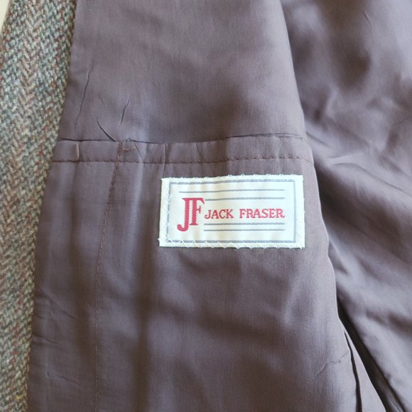 Men's Harris Tweed Blazer, Jack Fraser Jacket made with Scottish Wool, Size L - Picture 3 of 6